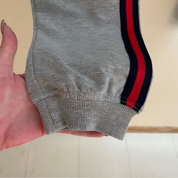 𝅺SPORTSWEAR Unisex 3 Stripe Tapered Drawstring Joggers, Cuffed Ankle - Picture 10 of 11